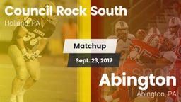 Matchup: Council Rock South vs. Abington  2016