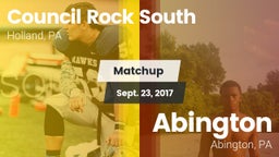 Matchup: Council Rock South vs. Abington  2017