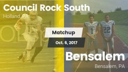 Matchup: Council Rock South vs. Bensalem  2016