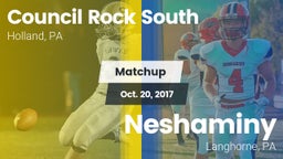 Matchup: Council Rock South vs. Neshaminy  2017