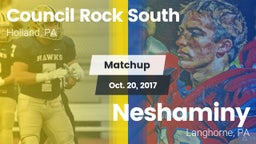 Matchup: Council Rock South vs. Neshaminy  2016