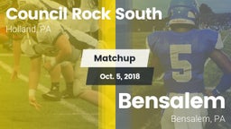 Matchup: Council Rock South vs. Bensalem  2018