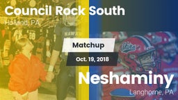 Matchup: Council Rock South vs. Neshaminy  2018