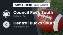 Recap: Council Rock South  vs. Central Bucks South  2018