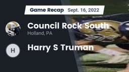 Recap: Council Rock South  vs. Harry S Truman 2022