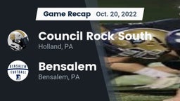 Recap: Council Rock South  vs. Bensalem  2022