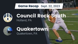 Recap: Council Rock South  vs. Quakertown  2023