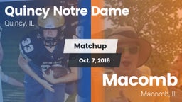 Matchup: Notre Dame vs. Macomb  2016