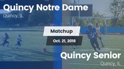 Matchup: Notre Dame vs. Quincy Senior  2016