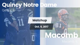 Matchup: Quincy Notre Dame vs. Macomb  2017