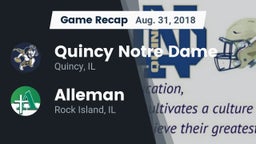 Recap: Quincy Notre Dame vs. Alleman  2018