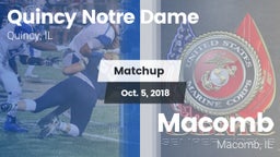 Matchup: Quincy Notre Dame vs. Macomb  2018
