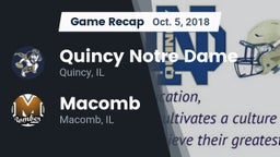 Recap: Quincy Notre Dame vs. Macomb  2018