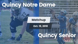 Matchup: Quincy Notre Dame vs. Quincy Senior  2018