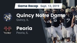 Recap: Quincy Notre Dame vs. Peoria  2019