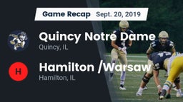 Recap: Quincy Notre Dame vs. Hamilton /Warsaw  2019