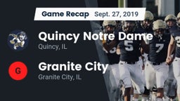 Recap: Quincy Notre Dame vs. Granite City  2019