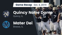 Recap: Quincy Notre Dame vs. Mater Dei  2019
