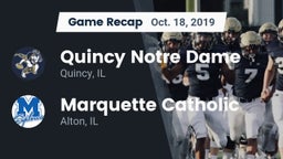 Recap: Quincy Notre Dame vs. Marquette Catholic  2019