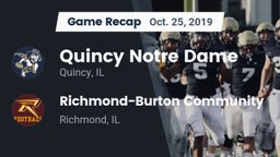 Recap: Quincy Notre Dame vs. Richmond-Burton Community  2019