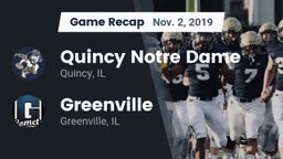 Recap: Quincy Notre Dame vs. Greenville  2019