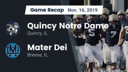 Recap: Quincy Notre Dame vs. Mater Dei  2019