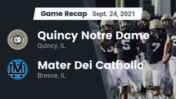 Recap: Quincy Notre Dame vs. Mater Dei Catholic  2021