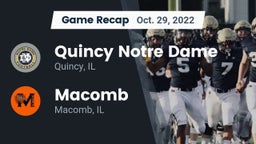 Recap: Quincy Notre Dame vs. Macomb  2022