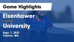 Eisenhower  vs University  Game Highlights - Sept. 7, 2022
