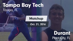 Matchup: Tampa Bay Tech vs. Durant  2016
