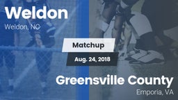Matchup: Weldon vs. Greensville County  2018