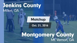 Matchup: Jenkins County vs. Montgomery County  2016