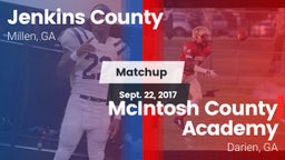 Matchup: Jenkins County vs. McIntosh County Academy  2017