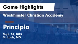 Westminster Christian Academy vs Principia  Game Highlights - Sept. 26, 2023