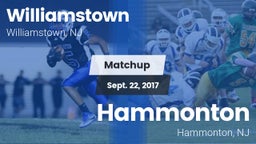 Matchup: Williamstown High vs. Hammonton  2017
