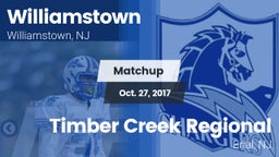 Matchup: Williamstown High vs. Timber Creek Regional  2017
