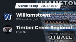 Recap: Williamstown  vs. Timber Creek Regional  2017