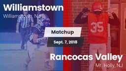 Matchup: Williamstown High vs. Rancocas Valley  2018