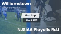 Matchup: Williamstown High vs. NJSIAA Playoffs Rd.1 2018