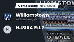 Recap: Williamstown  vs. NJSIAA  Rd.2 2018