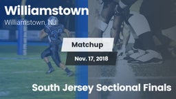 Matchup: Williamstown High vs. South Jersey Sectional Finals 2018