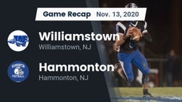 Recap: Williamstown  vs. Hammonton  2020
