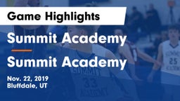 Summit Academy  vs Summit Academy  Game Highlights - Nov. 22, 2019