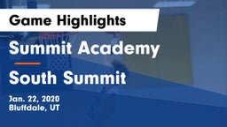 Summit Academy  vs South Summit Game Highlights - Jan. 22, 2020