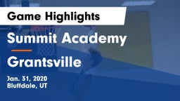 Summit Academy  vs Grantsville  Game Highlights - Jan. 31, 2020