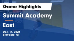 Summit Academy  vs East  Game Highlights - Dec. 11, 2020