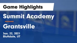 Summit Academy  vs Grantsville  Game Highlights - Jan. 22, 2021
