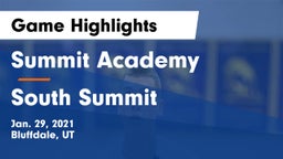 Summit Academy  vs South Summit  Game Highlights - Jan. 29, 2021