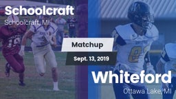 Matchup: Schoolcraft vs. Whiteford  2019