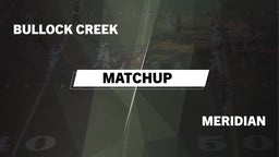 Matchup: Bullock Creek vs. Meridian  2016